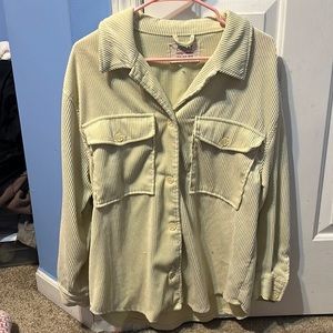 Ashley by 26 International Yellow Corduroy Shacket